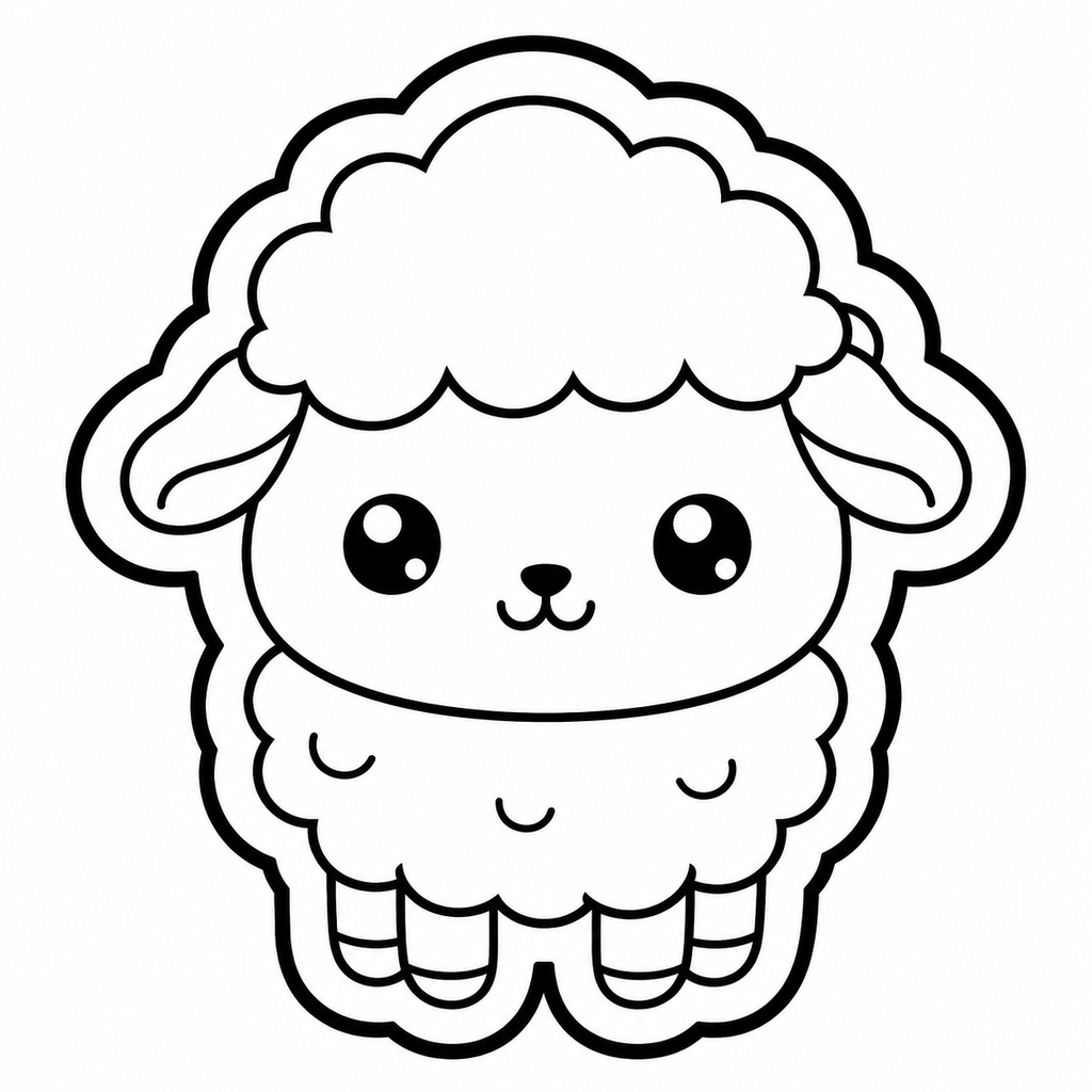Miniatura 1 do modelo 3D Sheep Cookie Cutter