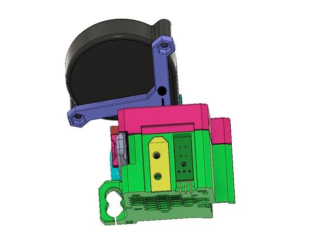 Bondtech BMG Prusa MK3S/MK2.5S v2 FDM printable + RHD ver.C fan Shroud by MarcoZ76 | Download ...