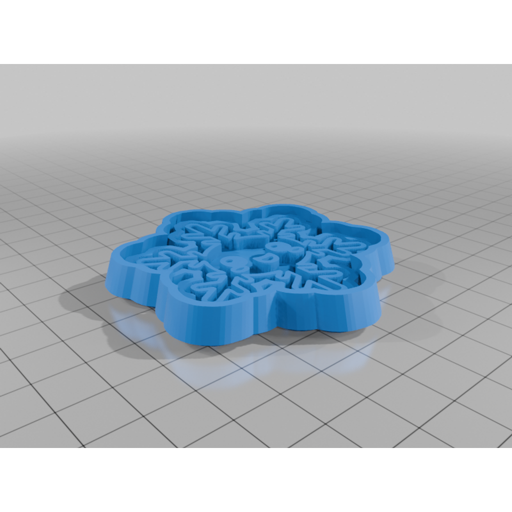Miniatura 1 do modelo 3D Snowflake Cookie Cutter