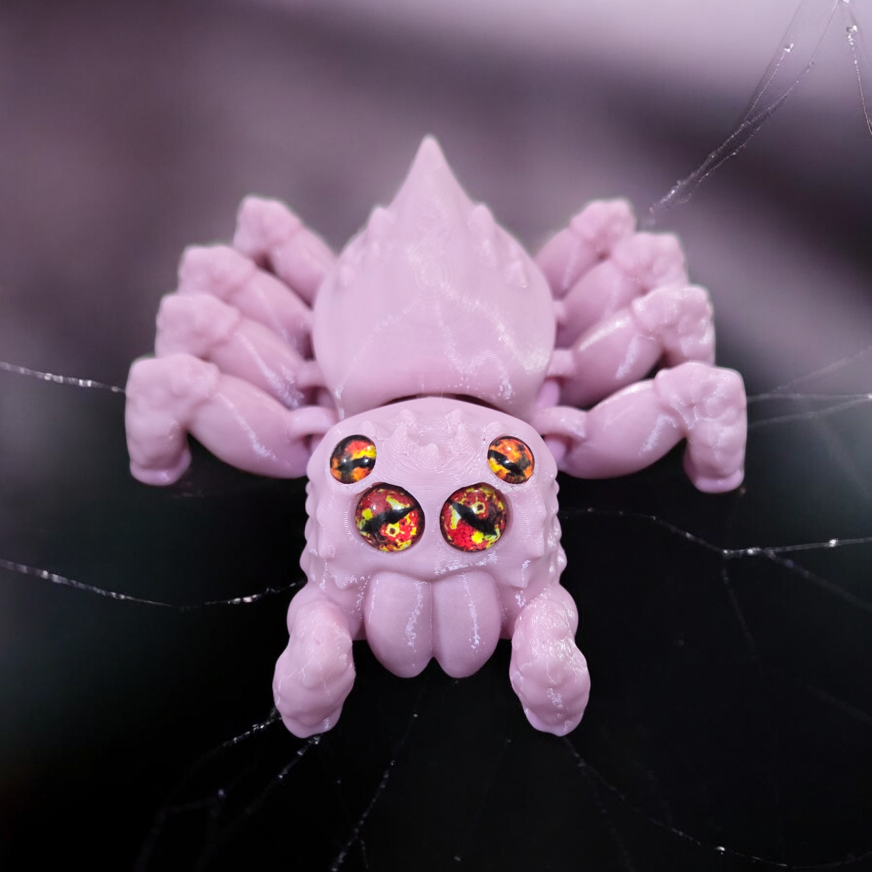 Articulated Jumping Spider - 6mm + 8mm glass eye compatible