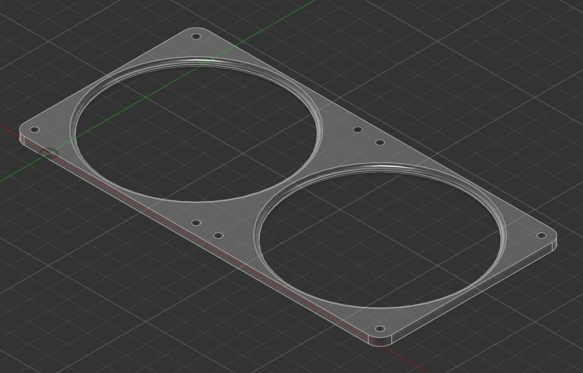280mm Fan Spacer  (5mm) (v2 Fixed/Improved)