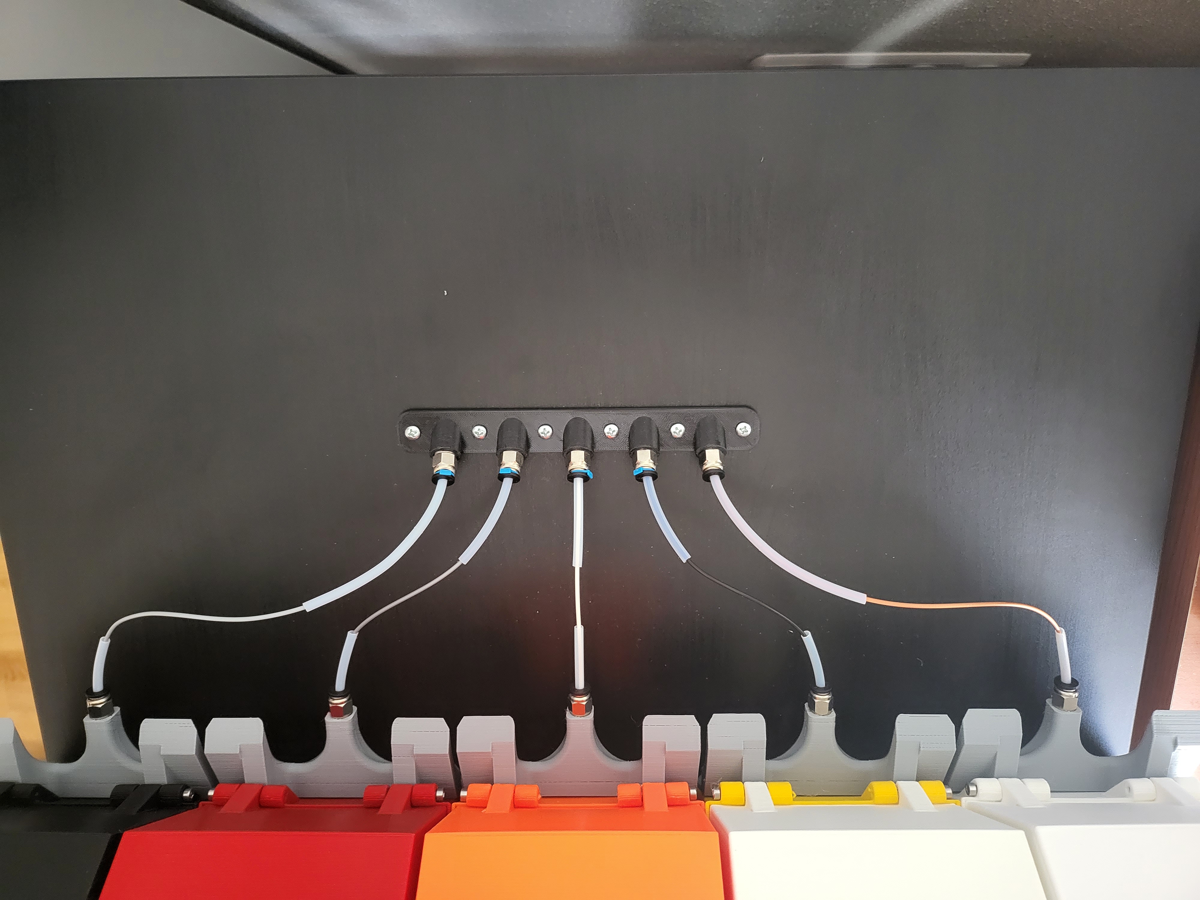 Angled MMU bowden feeder PC4 M10 for Lack Enclosure and others
