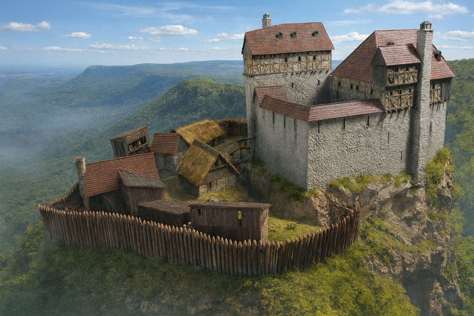 Burg Greifenstein/schwäbische Alb bei Reutlingen - medieval Castle in Germany