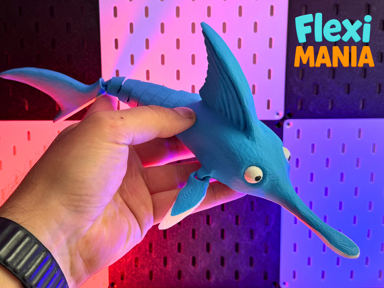 Flexi Swordfish - Articulated Print-in-Place Swordfish – No Supports Needed