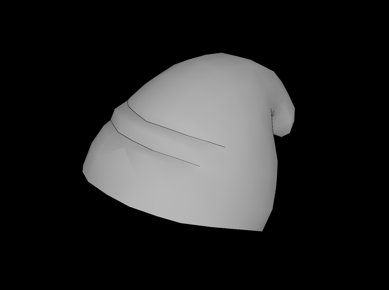 Lego Compatible (5320.dat) Minifig Headgear Slouch Hat Dwarf / Gnome with Tip Facing Backwards Creases at Front and Back