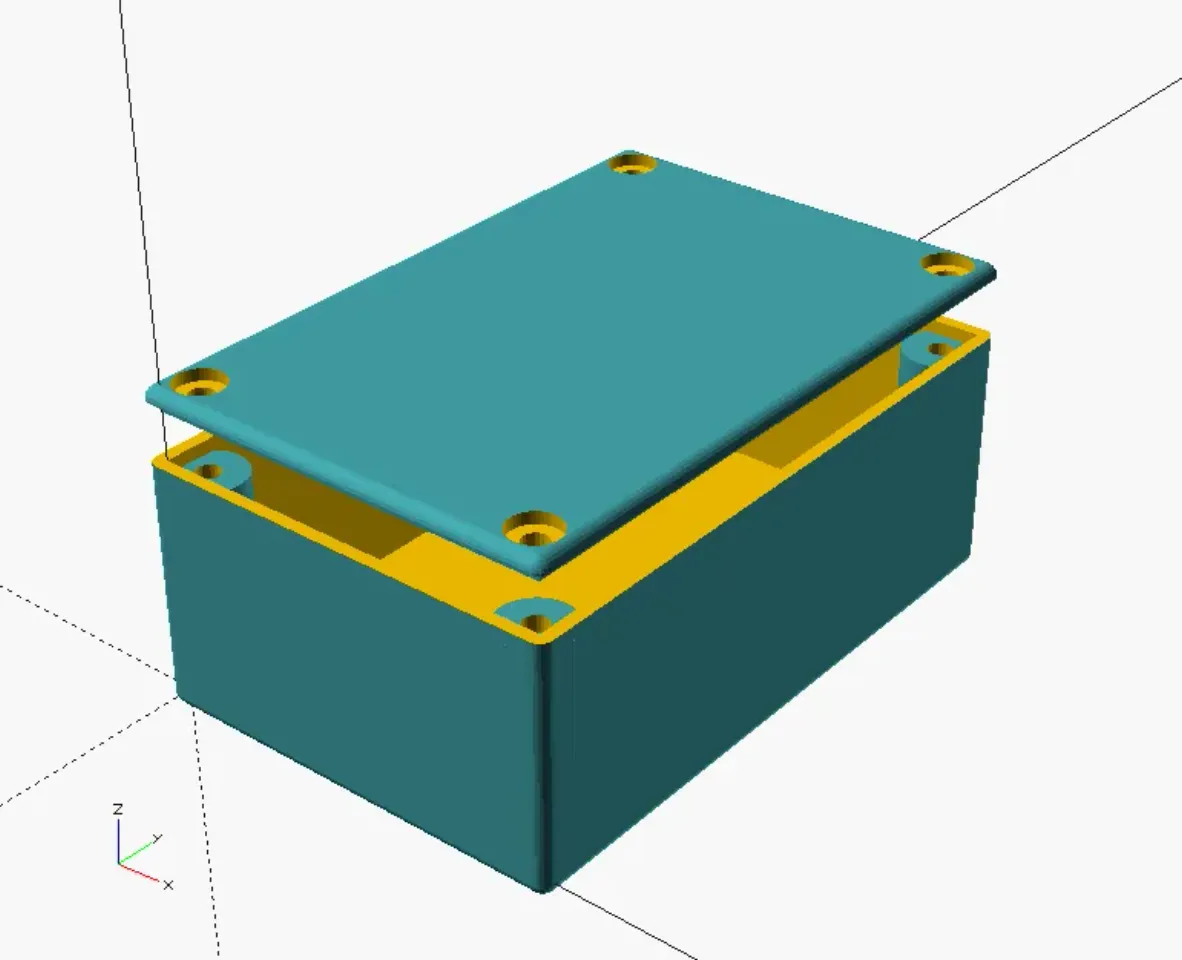 Project Box (parameterized) by Robodanny3000 | Download free Project Box (parameterized) by Robodanny3000 | Download free