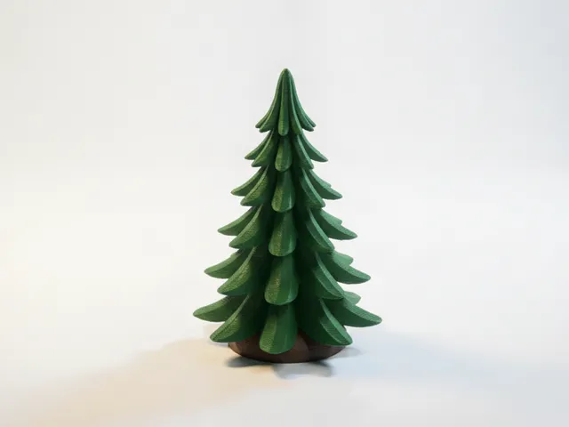 Abstract Pine Tree Decorative Sculpture 3D Printable