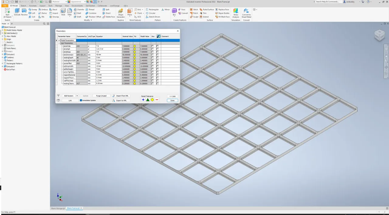 Gridfinity Template for Autodesk Inventor by smiksky Download