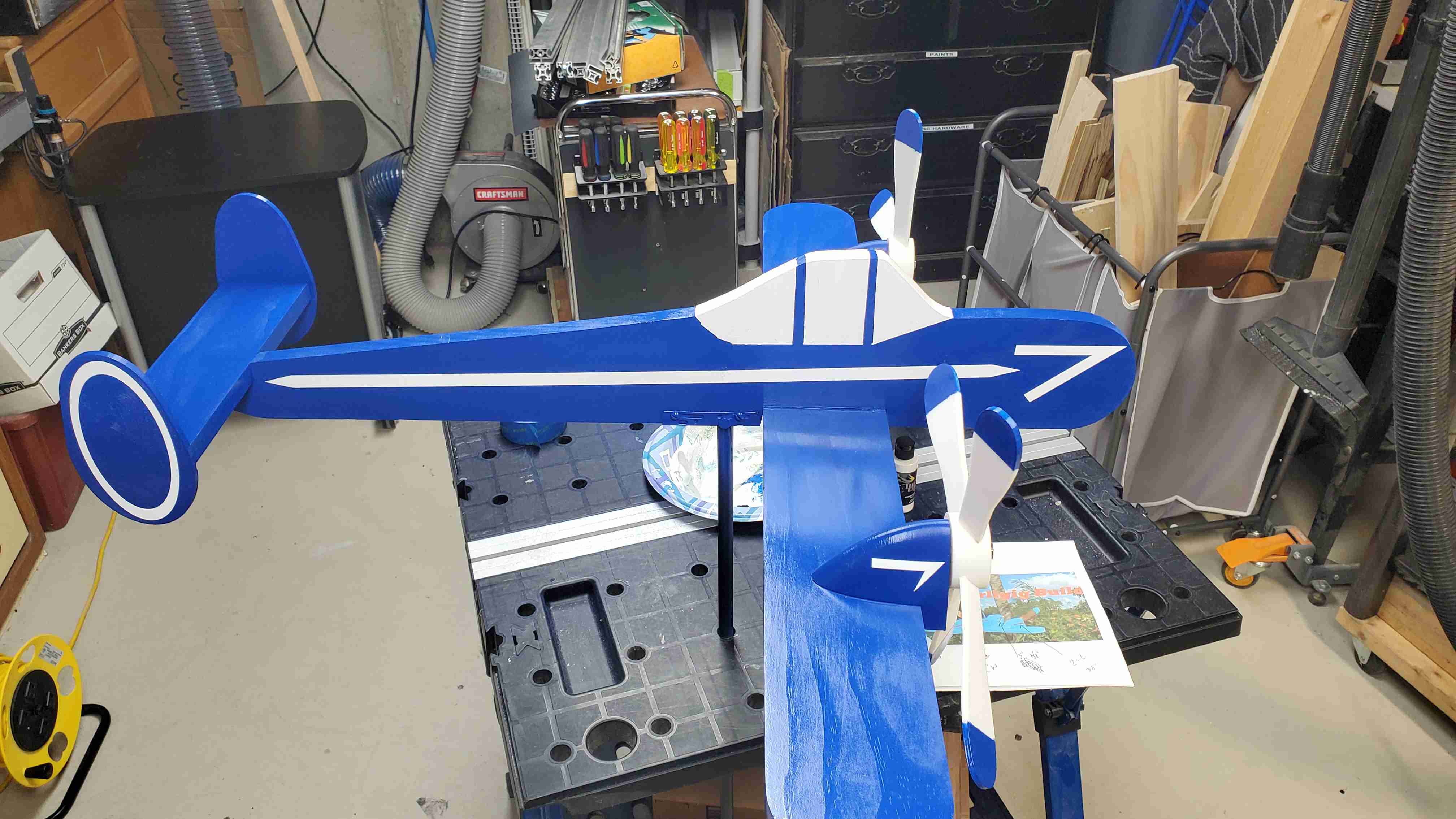 Hybrid Wind Spinner Airplane