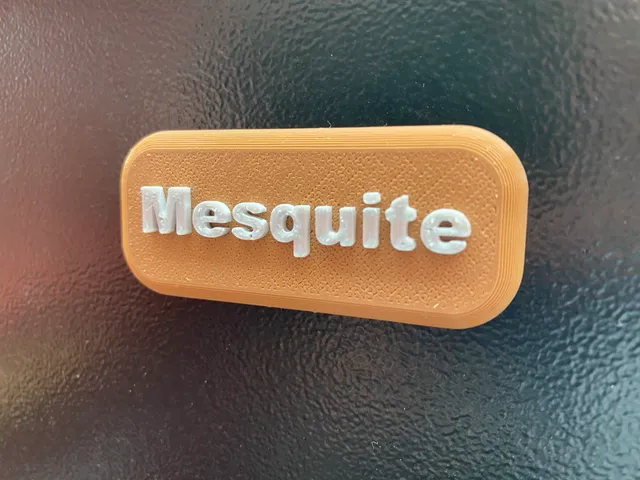 BBQ pellets tag - Mesquite