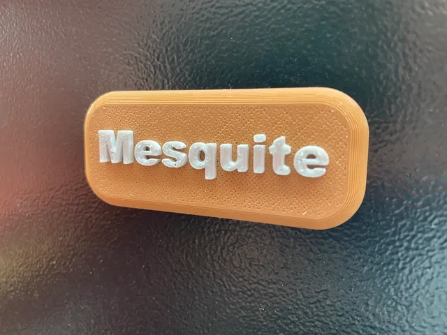BBQ pellets tag - Mesquite