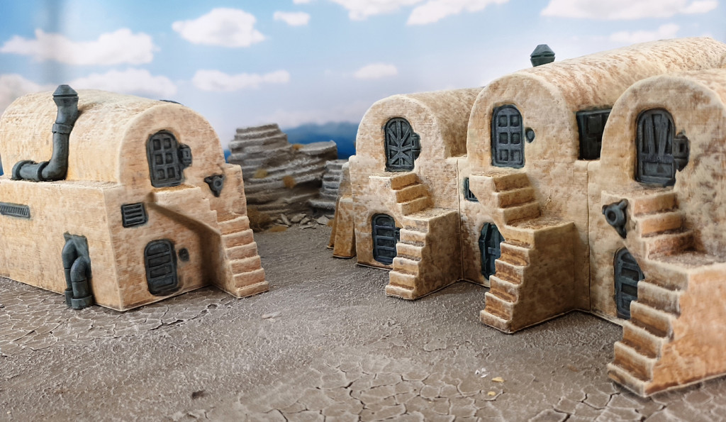 Desert sci-fi village