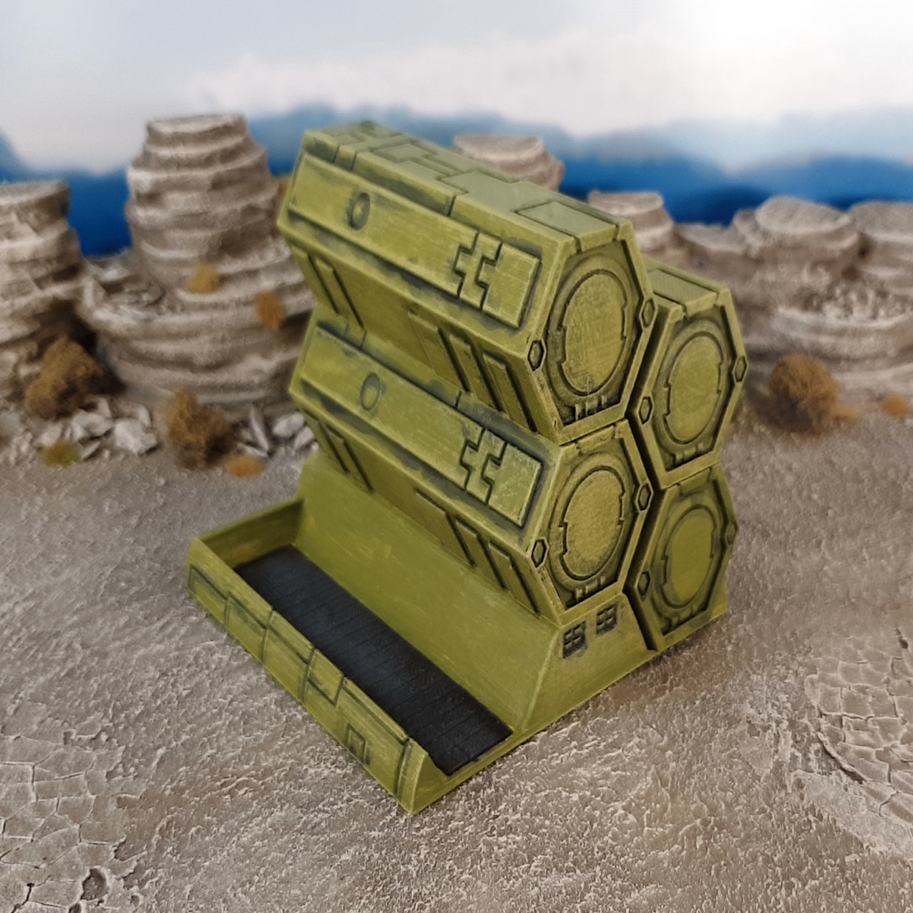 Miniatura 2 do modelo 3D Sci-fi containers