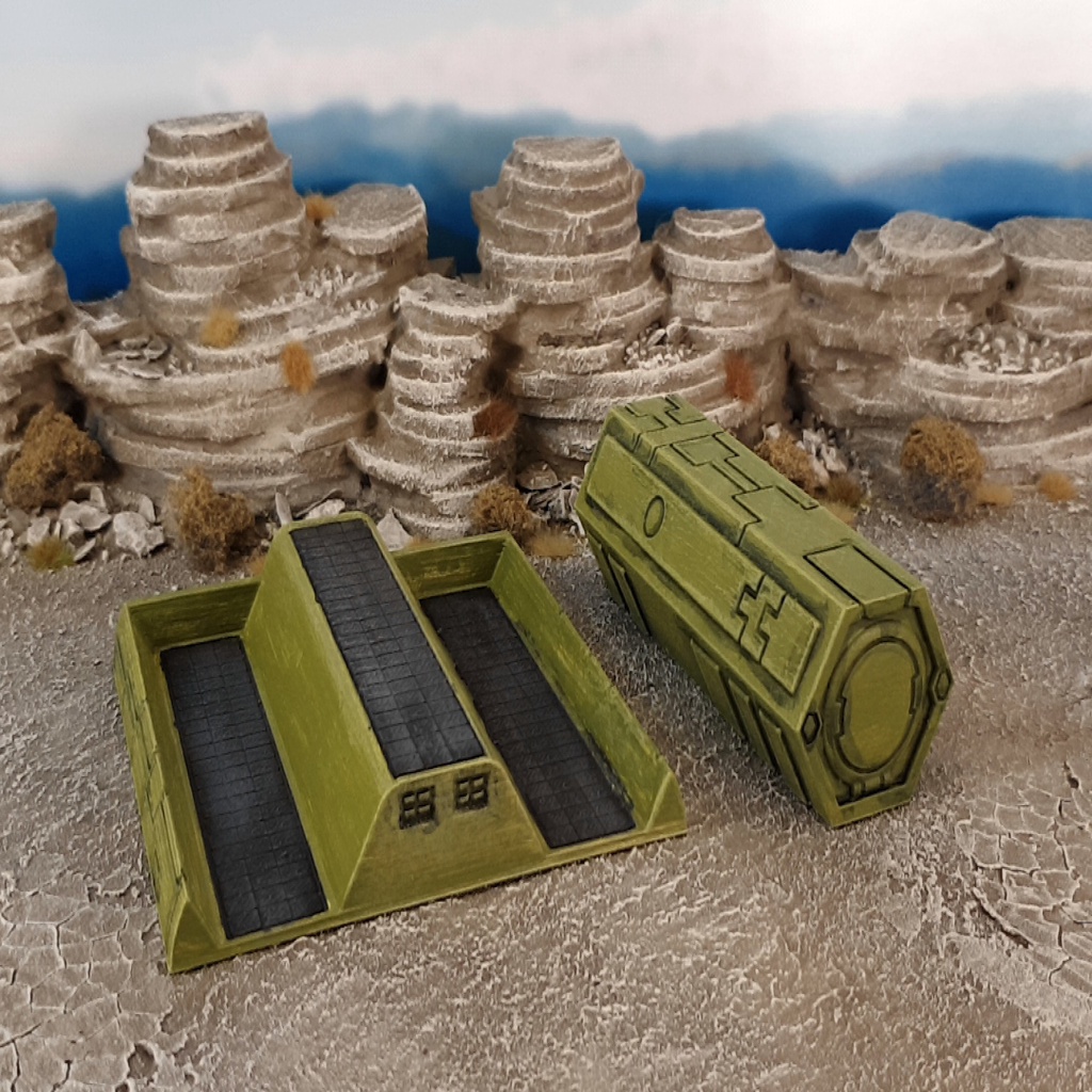 Miniatura 3 do modelo 3D Sci-fi containers
