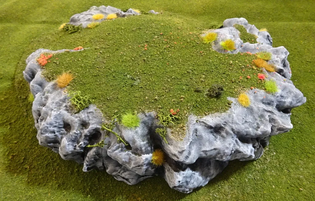 その他 Terrain - Modular Hills (6 pieces) My new modular hills for my hex terrain for my 6mm Epic