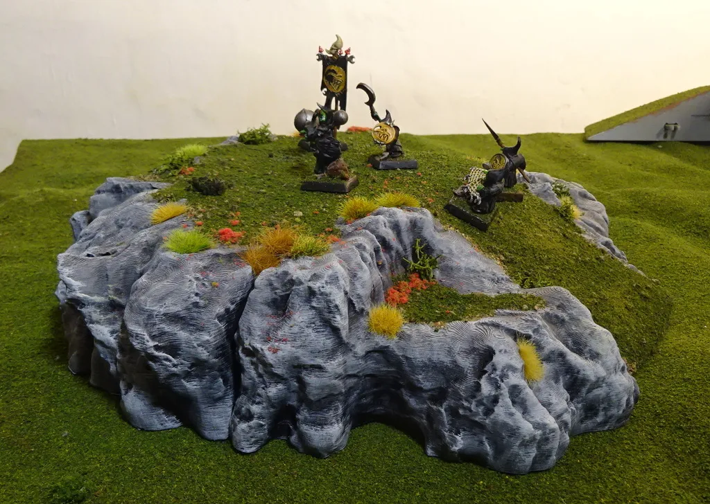 その他 Terrain - Modular Hills (6 pieces) My new modular hills for my hex terrain for my 6mm Epic