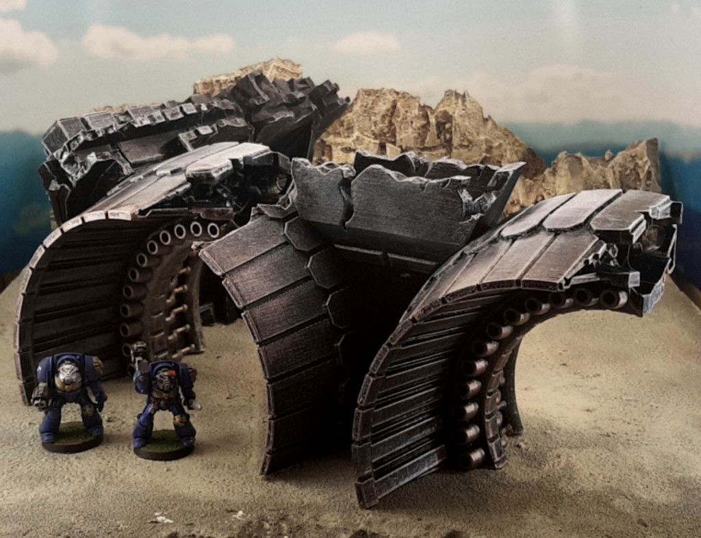 Gothic spaceship wreck B engines