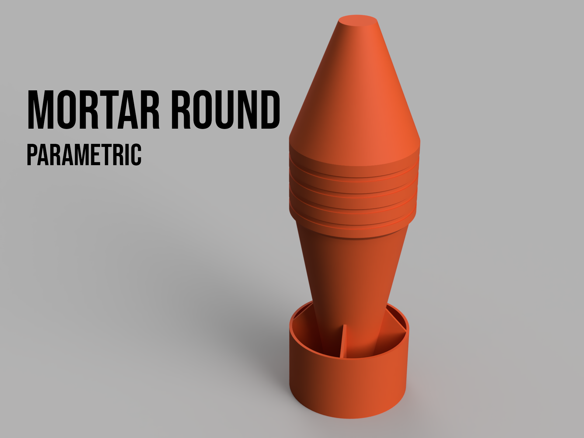 Parametric Mortar Round Projectile