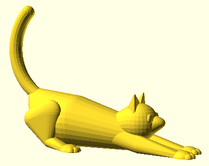 Stretching Cat