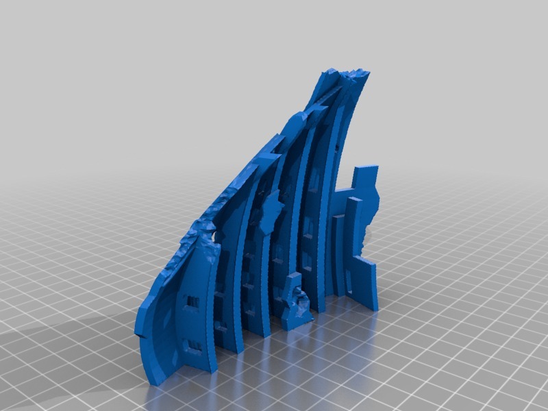 Miniatura 3 do modelo 3D Space ship wreckage