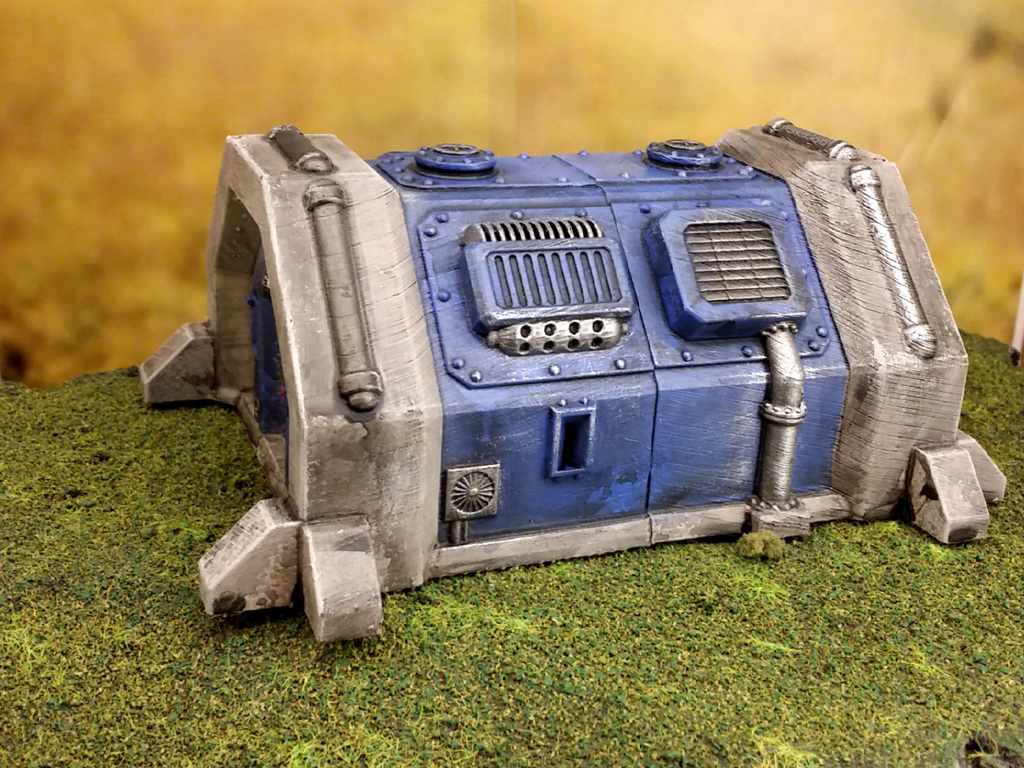 Miniatura 2 do modelo 3D Sci-fi barracks bunker 28mm