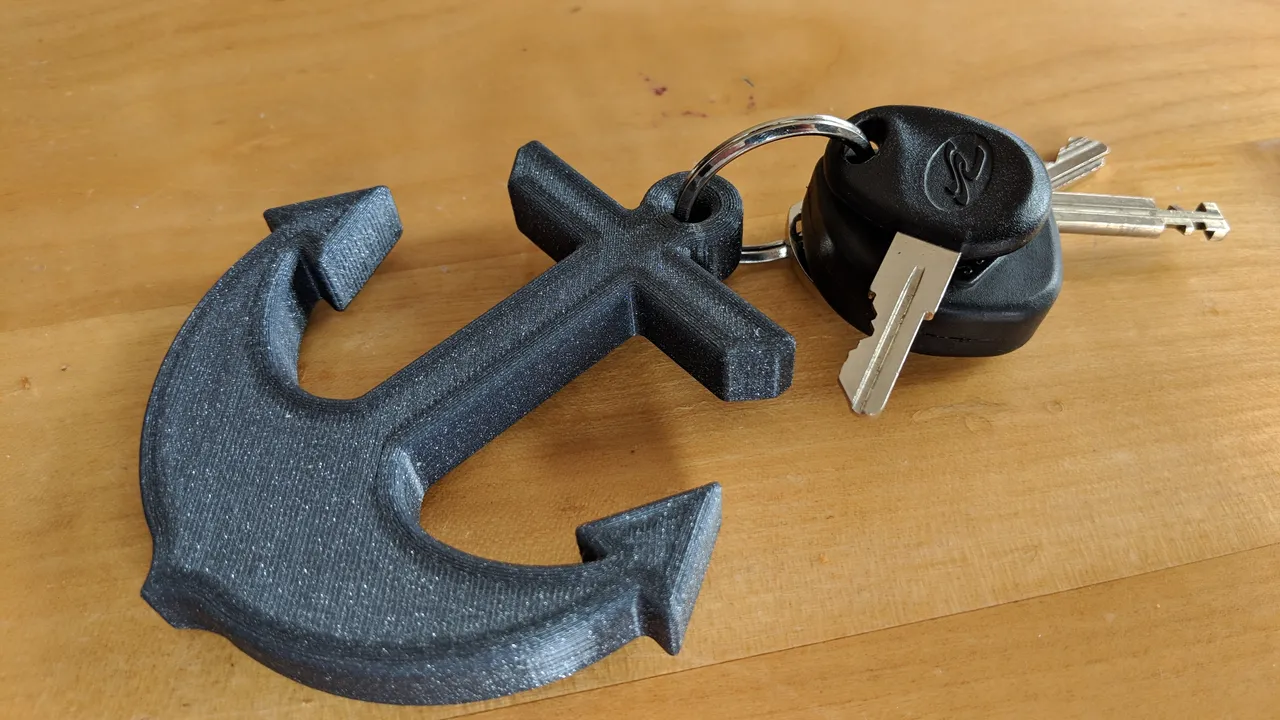 Anchor - nautical key float / buoy by Petclaud | Download free STL ...