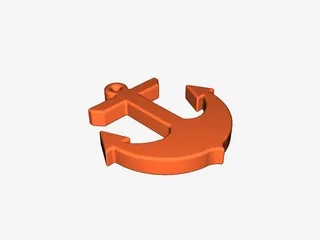 Anchor - nautical key float / buoy by Petclaud | Download free STL ...