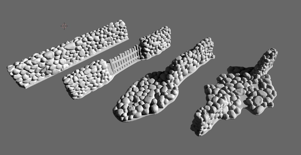 Miniatura 2 do modelo 3D Stone wall