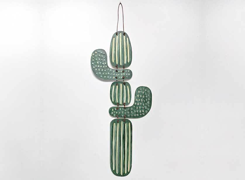 Cactus wall ornament