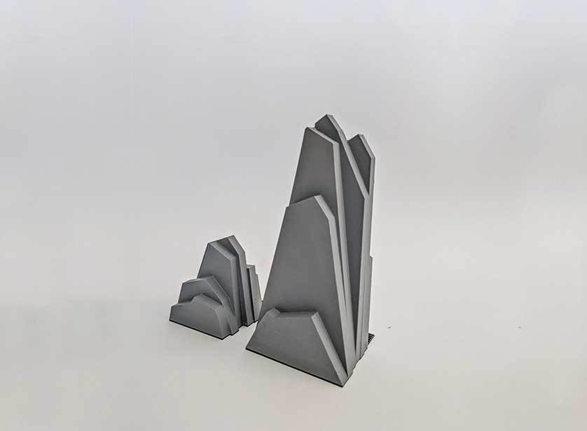 Mountain Bookends - decoration