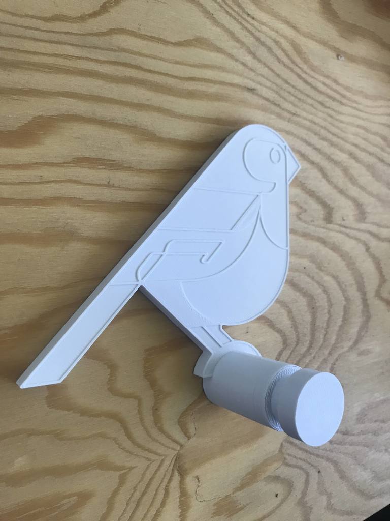 Miniatura 2 do modelo 3D Bird Wall Hook