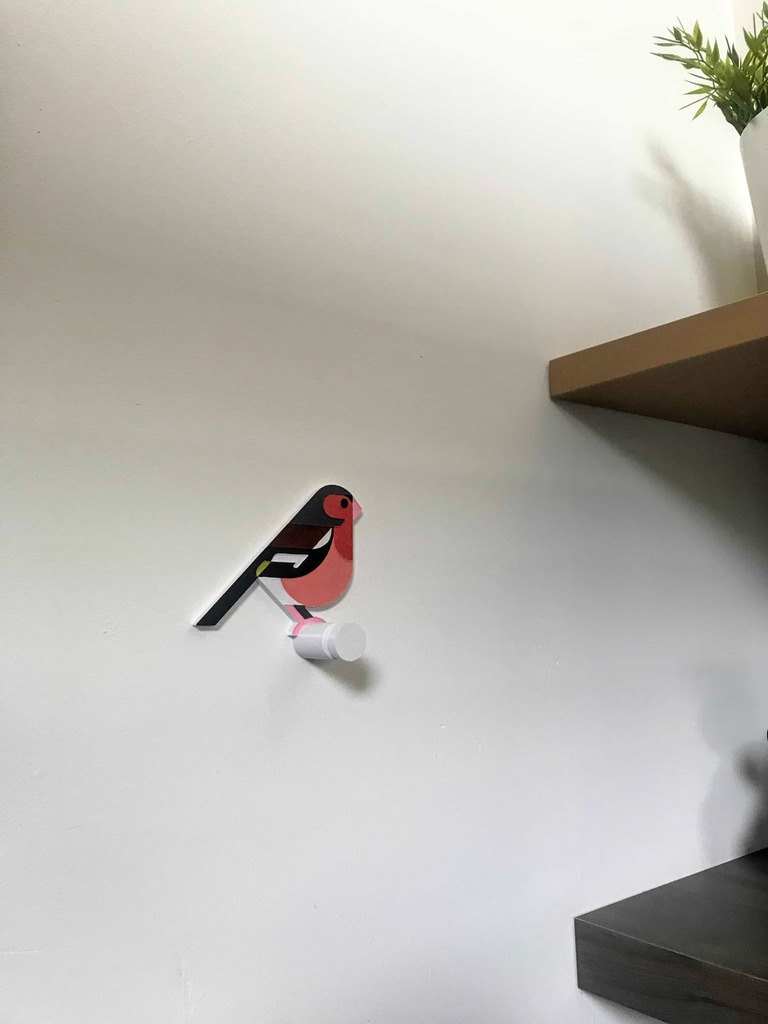 Miniatura 3 do modelo 3D Bird Wall Hook