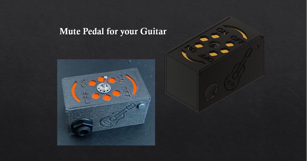 Mute pedal for guitar by Sdewe Download free STL model