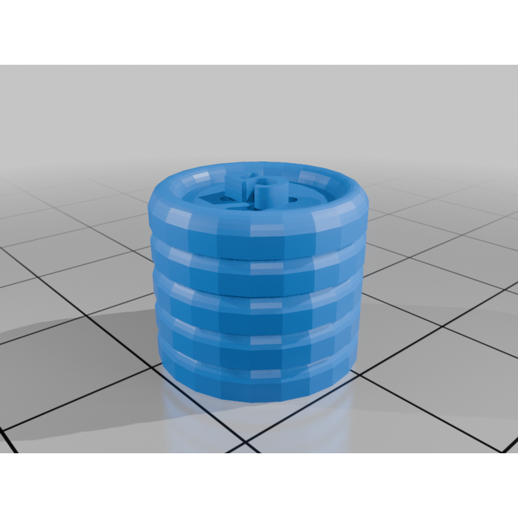 Miniatura 4 do modelo 3D Patchwork Button Tokens