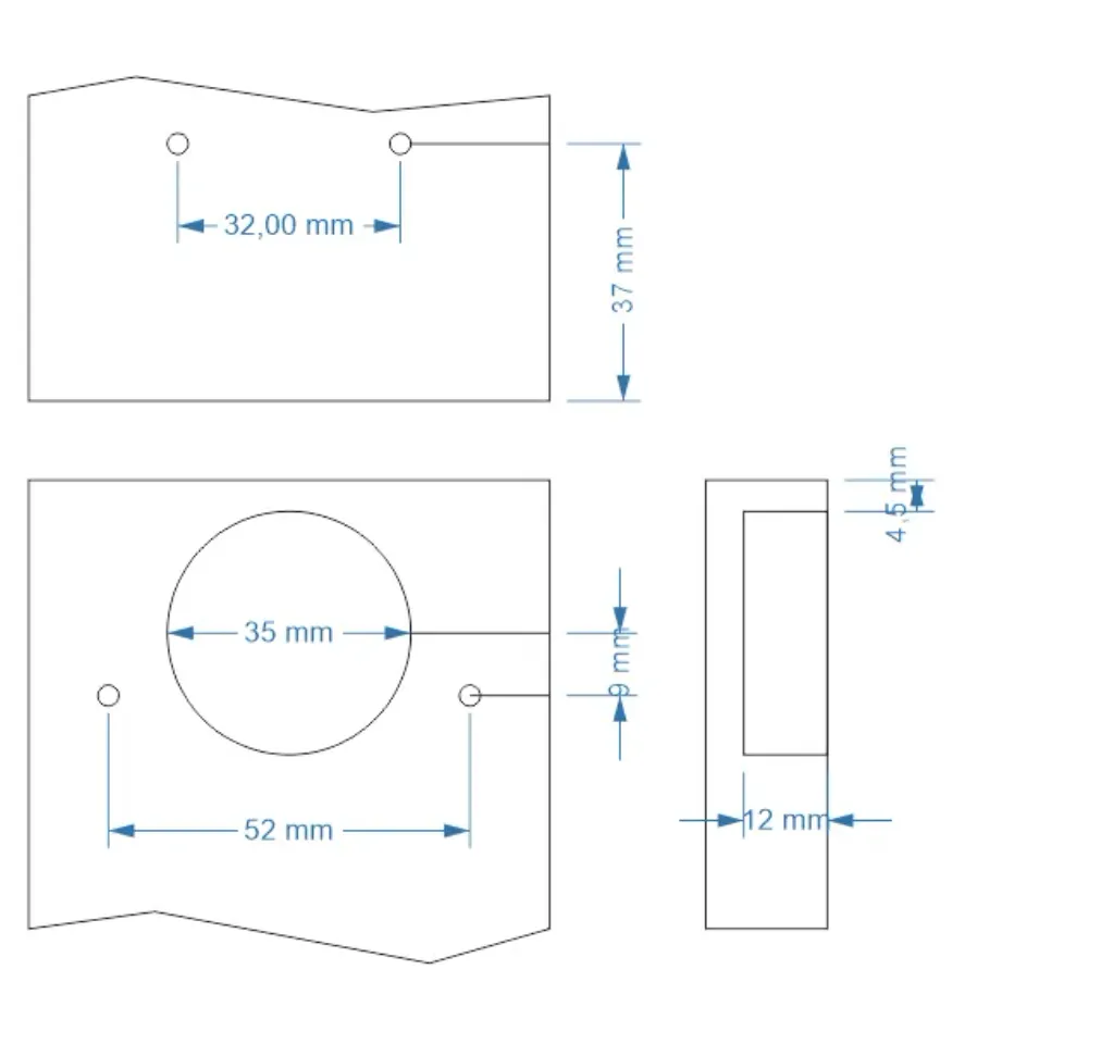 Schablone Topfscharnier  template cup hinge by 4noxx | Download free STL  model | Printables.com