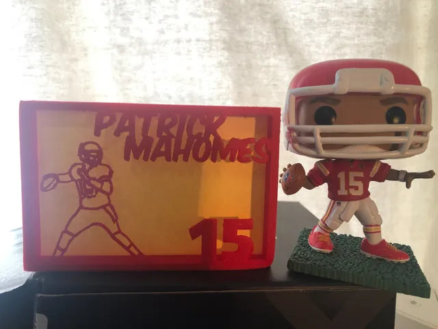 Patrick Mahomes Silhouette Art