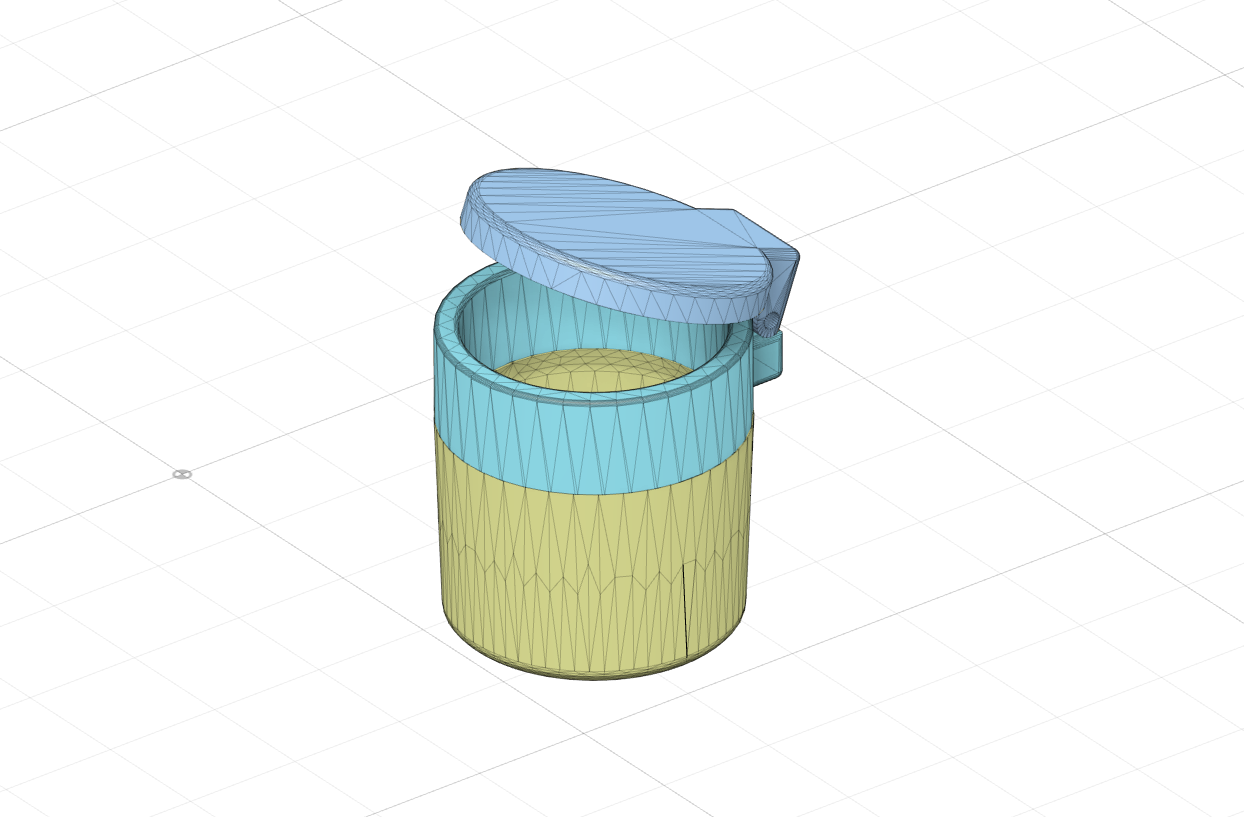 Cup with cover for Fiat Panda (third series 2011)
