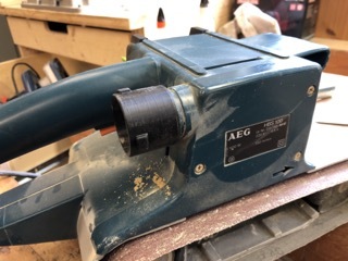 AEG HBS100 belt sander 31mm osVAC adapter