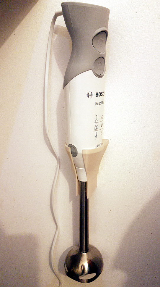 Wand blender wall mount