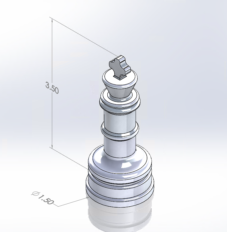 Miniatura 7 do modelo 3D Simple Chess Set