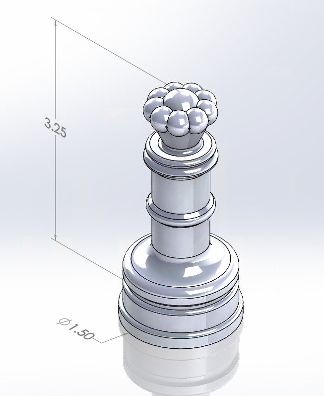 Miniatura 6 do modelo 3D Simple Chess Set
