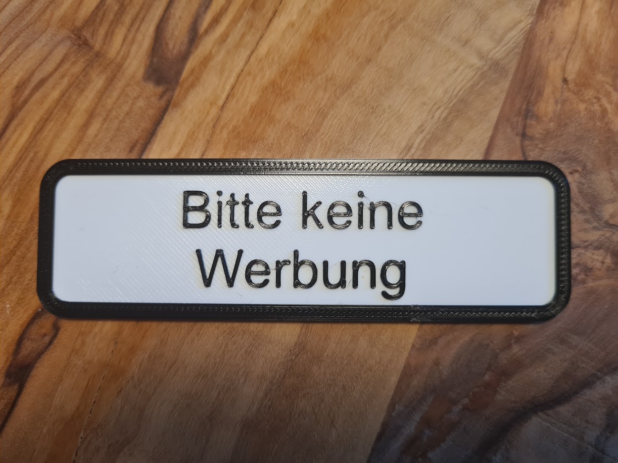 Bitte keine Werbung