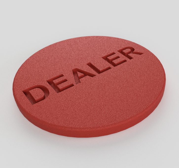 Poker Dealer chip by mcko Download free STL model