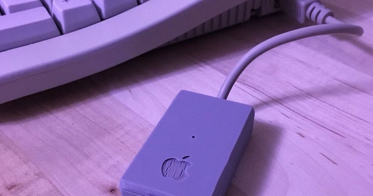 Apple Desktop Bus (ADB) to USB Dongle by Erik C Download free STL