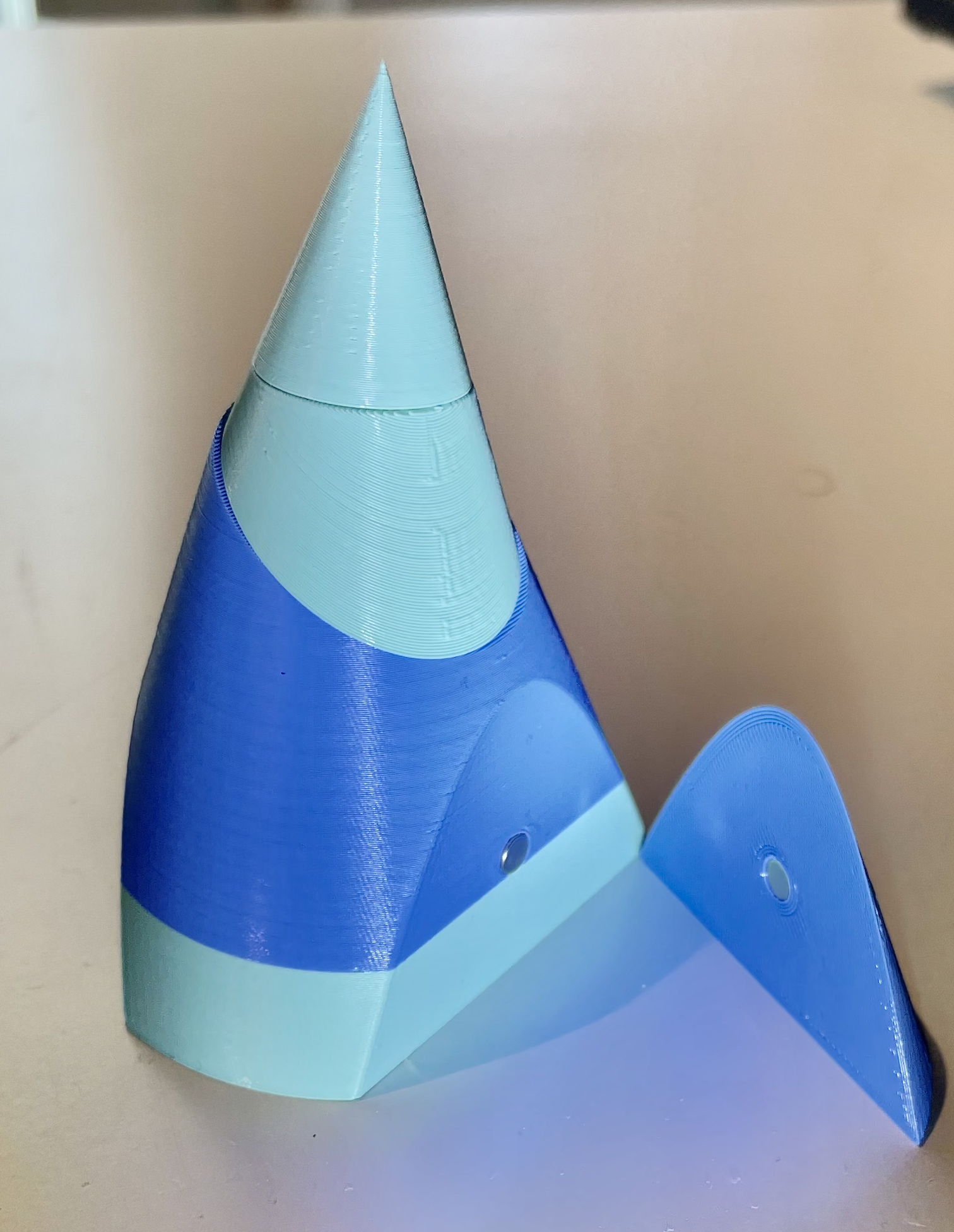 Conical sections model with magnets