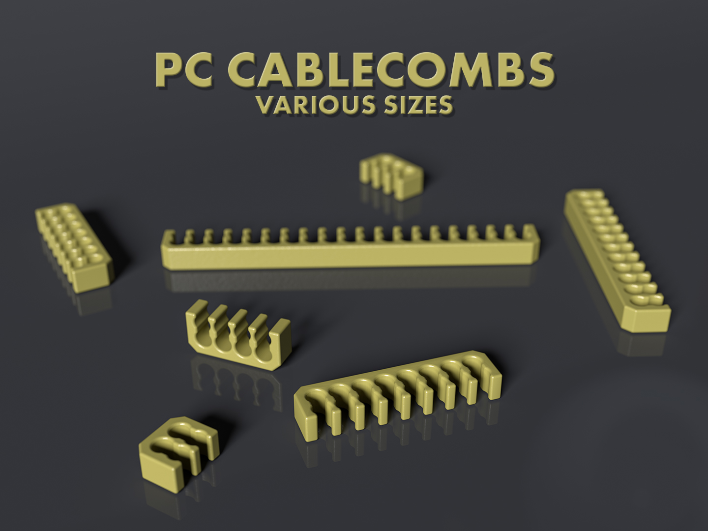 PC Cable Combs (Various Sizes) / cablecomb / cablecombs