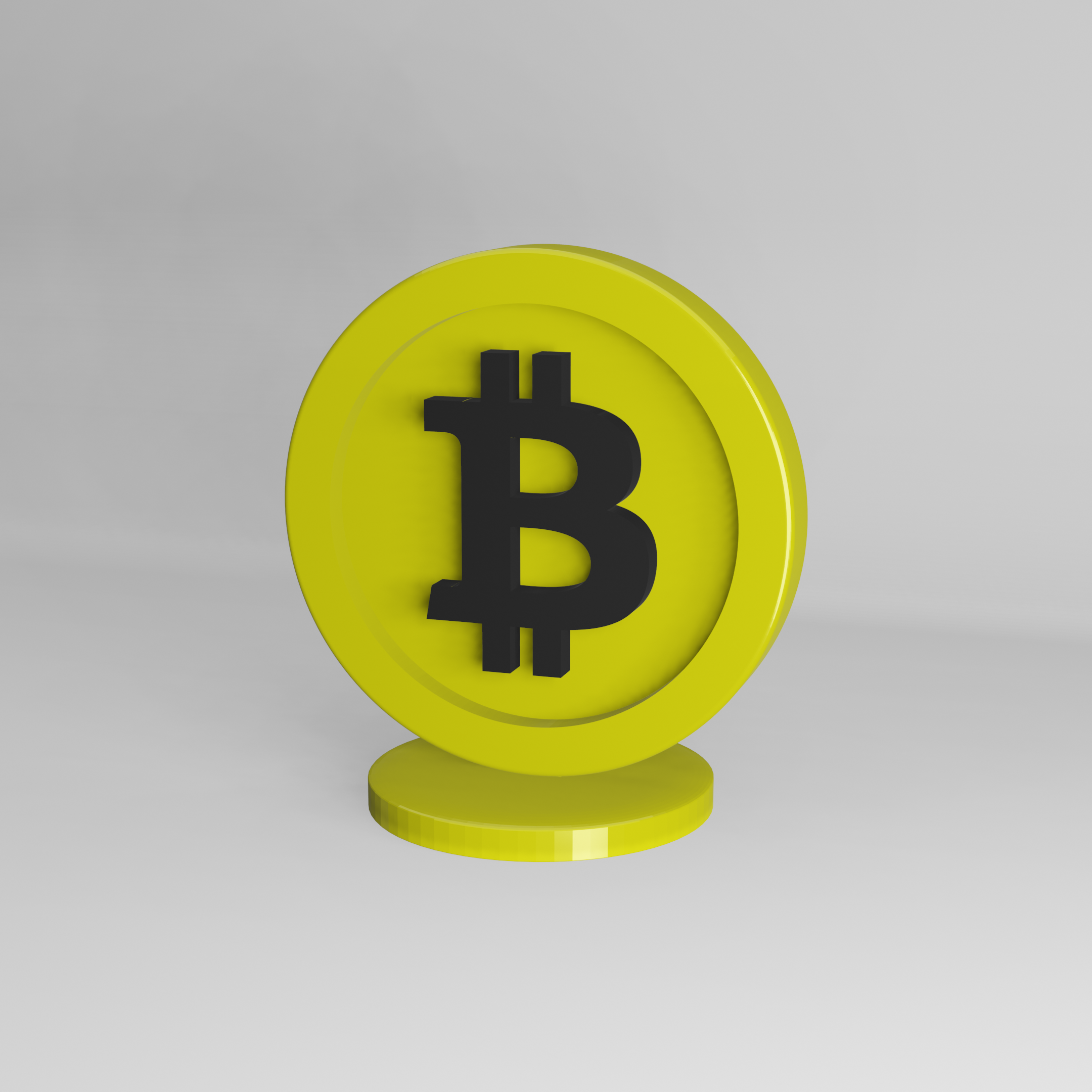 Bitcoin coin, game board token
