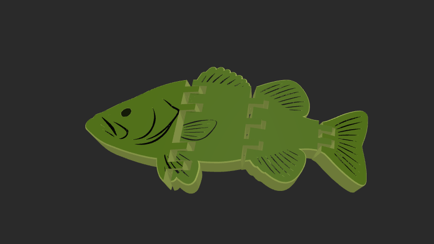 Flexy fish (Bass)