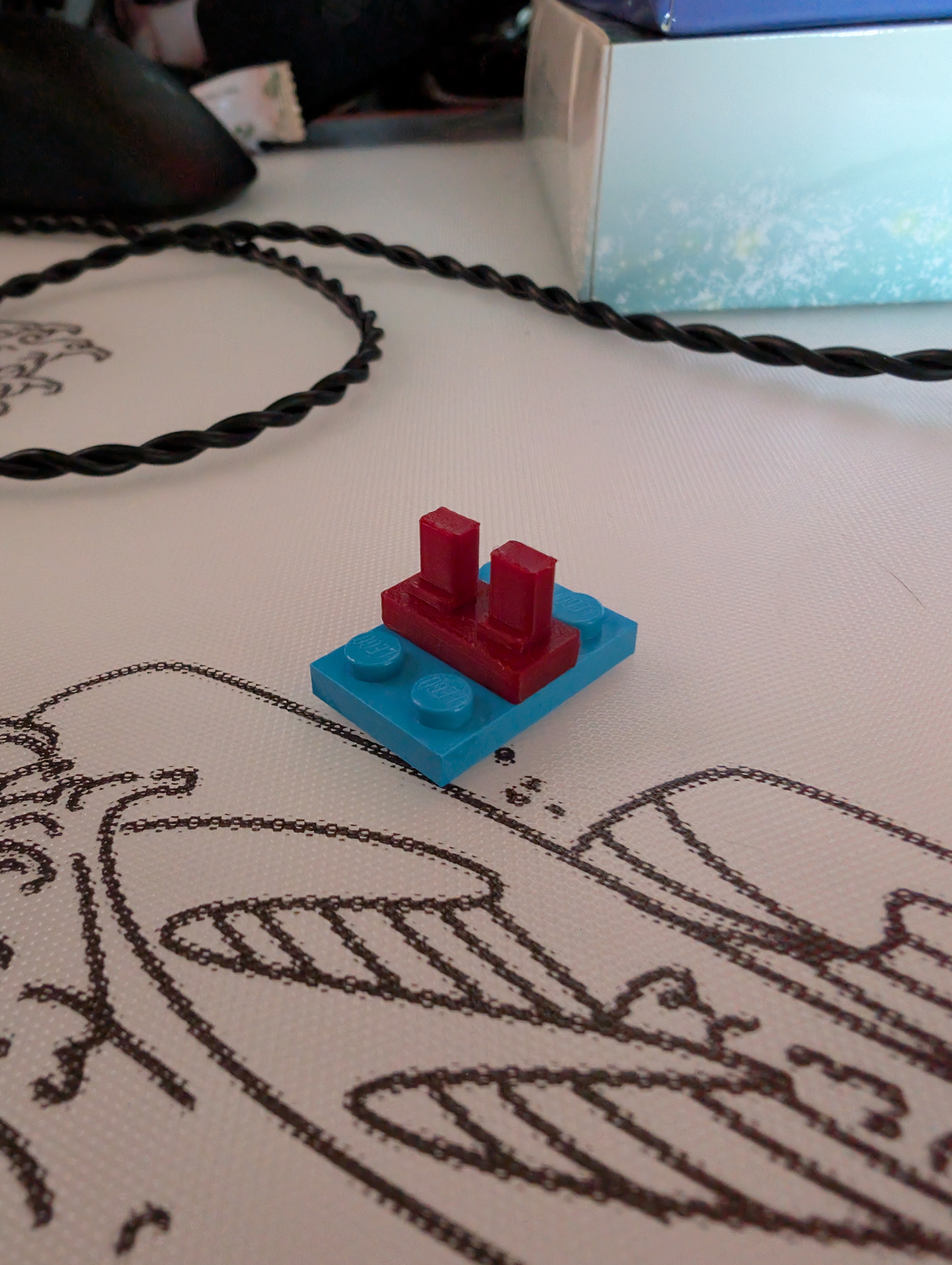 Lego Minifig Heel Saver Flat-top