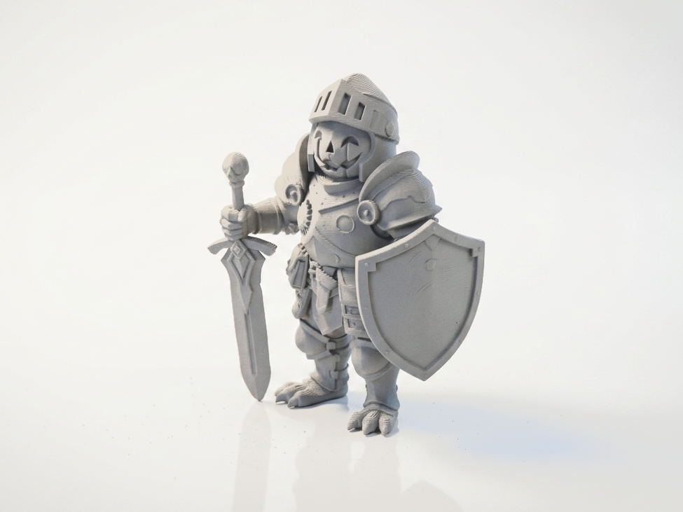 Halloween Pumpkin Knight Figurine Fantasy 3D Printable